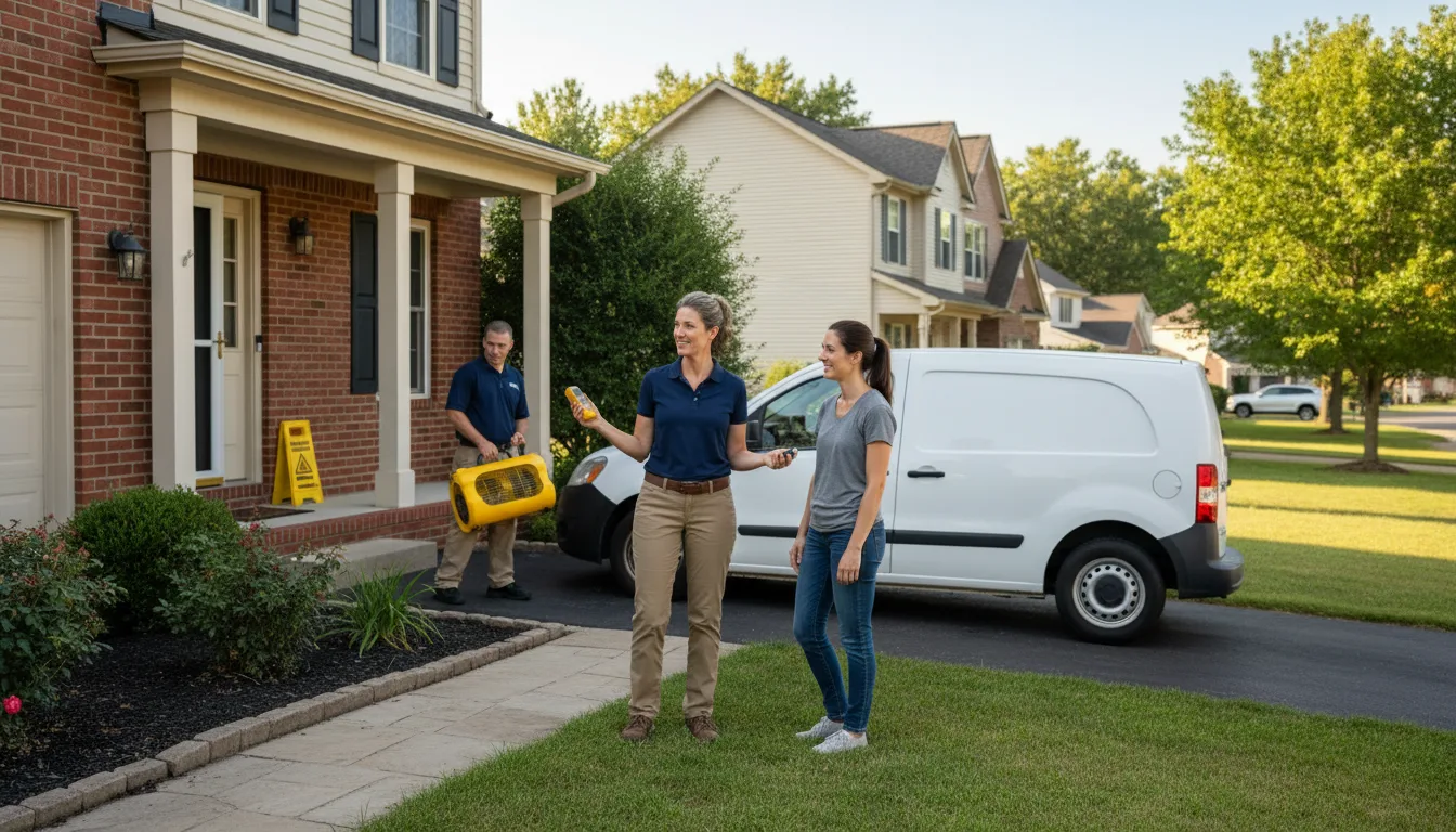 Residential water damage restoration in Saint Clair, MI